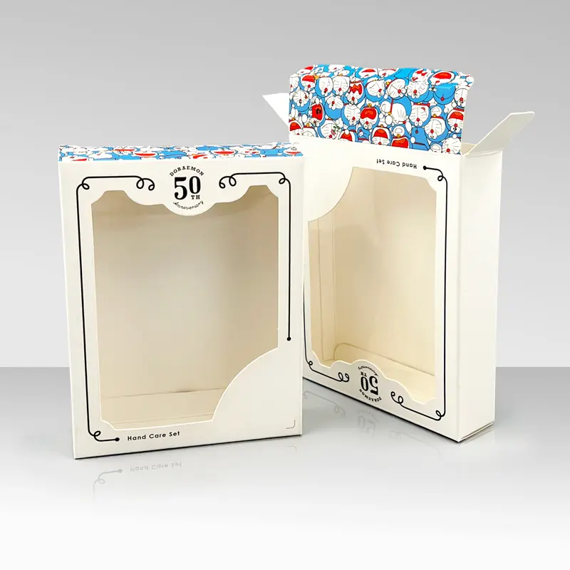 Factory Price Custom Foldable Doll Children Kids Toy Packaging Paper Box with PVC Window (1)